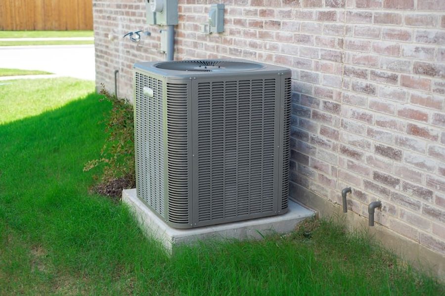 Outdoor central air conditioning unit